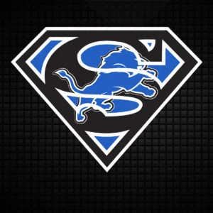 modern with a bold superhero influence Lions logo SVG design showing pride and excitement for Cricut and Silhouette cutting machines