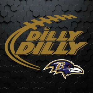 Dilly Dilly Baltimore Ravens Logo SVG Cricut File