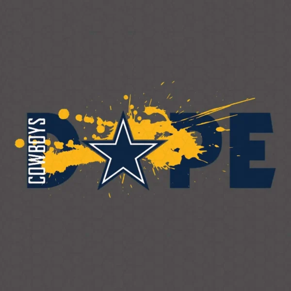 modern with a bold and energetic flair Cowboys classic SVG design showing excitement for Cricut and Silhouette cutting machines