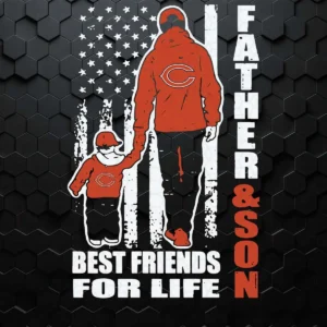Father And Son Best Friends For Life Chicago Bears SVG
