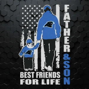 Father And Son Carolina Panthers SVG Cricut File
