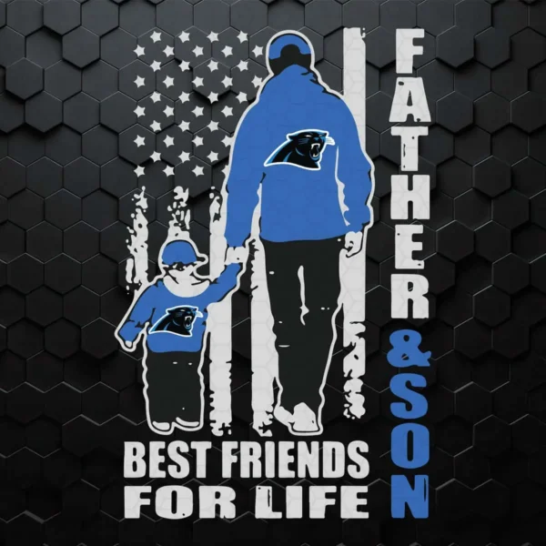 Father And Son Carolina Panthers SVG Cricut File