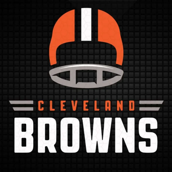 modern with a vintage touch Browns helmet SVG design showing pride for Cricut and Silhouette cutting machines