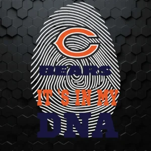 Football It's In My DNA Chicago Bears Funny SVG For Lovers