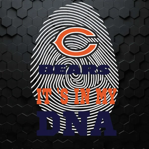 Football It's In My DNA Chicago Bears Funny SVG For Lovers