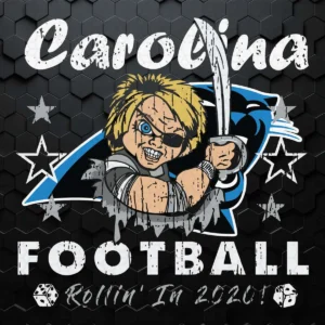 Football Rolling In 2020 Carolina Panthers SVG Cricut File