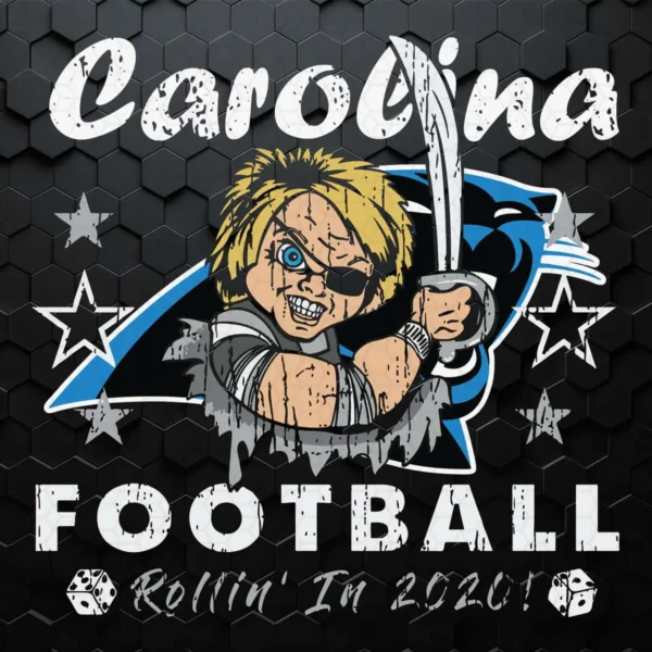 Football Rolling In 2020 Carolina Panthers SVG Cricut File