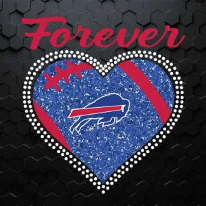 Forever Buffalo Bills Heart Diamond SVG Digital File