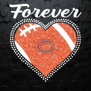 Forever Chicago Bears Heart Diamond SVG