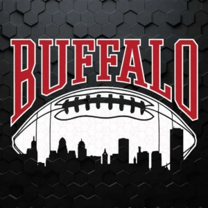 Funny Buffalo Football City Skyline SVG Digital Download