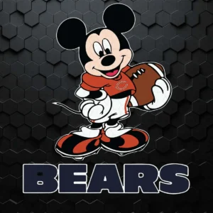 Funny Chicago Bears Football Mickey Mouse SVG Cricut File