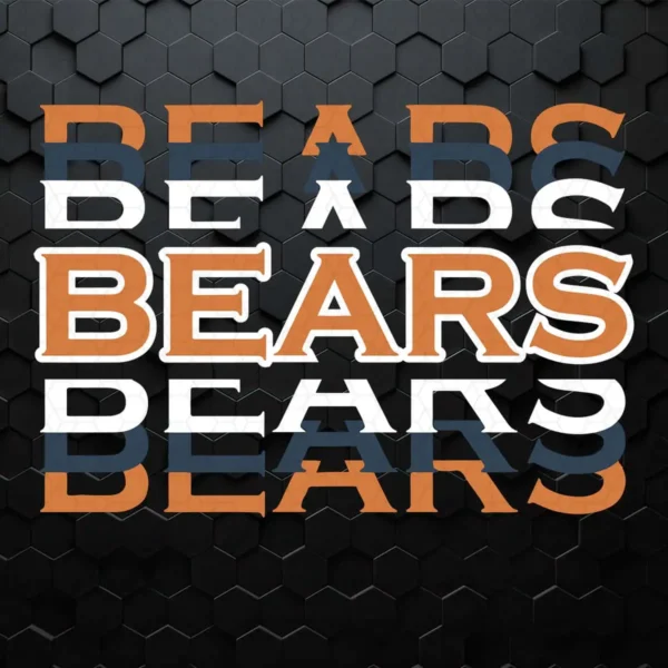 Funny Chicago Bears Text SVG NFL Super Bowl