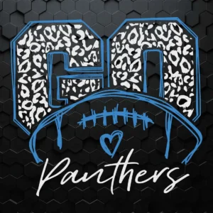 Funny Design - Go Panthers Football Cameo Mom SVG