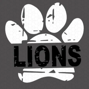 vintage with a bold, rugged aesthetic Lions classic SVG design showing pride for Cricut and Silhouette cutting machines