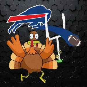 Funny Turkey Buffalo Bills Thanksgiving SVG Cricut File