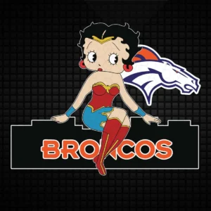 modern with a playful twist Broncos classic SVG design showing excitement for Cricut and Silhouette cutting machines