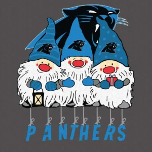 Gnome Xmas Carolina Panthers SVG Happy Christmas SVG