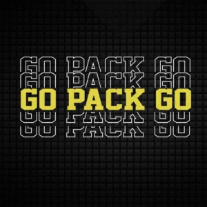 modern with a bold and energetic feel Packers classic SVG design showing pride for Cricut and Silhouette cutting machines