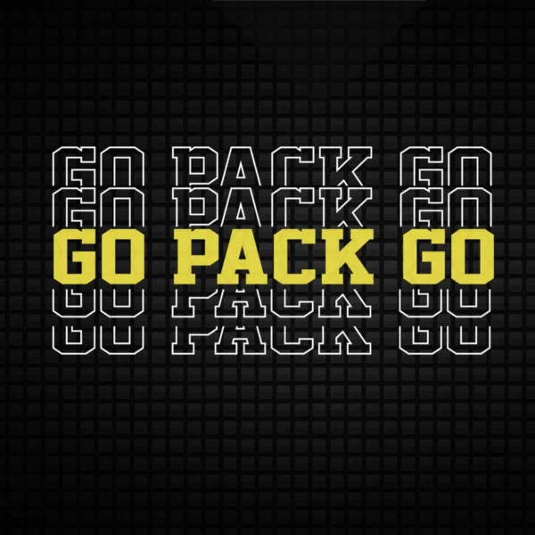 modern with a bold and energetic feel Packers classic SVG design showing pride for Cricut and Silhouette cutting machines