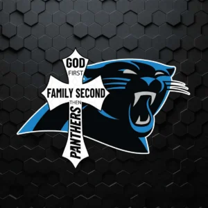 God First Family Second Then Panthers SVG