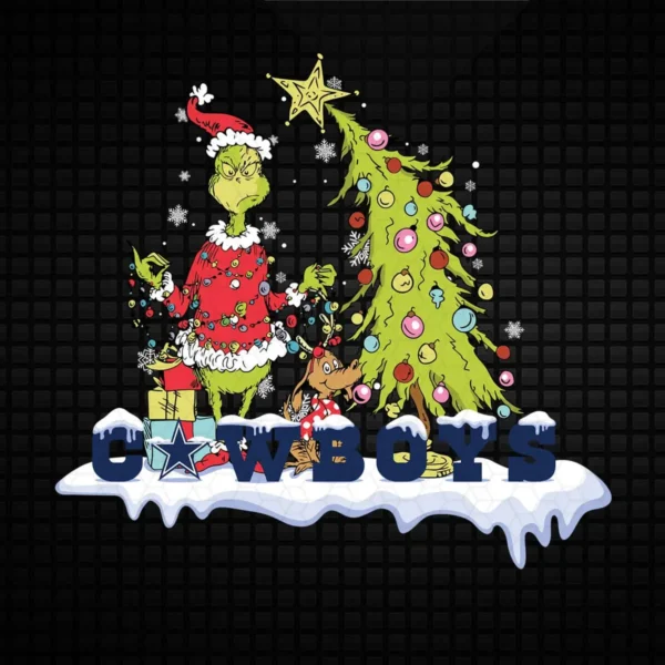 playful and whimsical with a holiday theme Cowboys classic SVG design showing joy and nostalgia for Cricut and Silhouette cutting machines