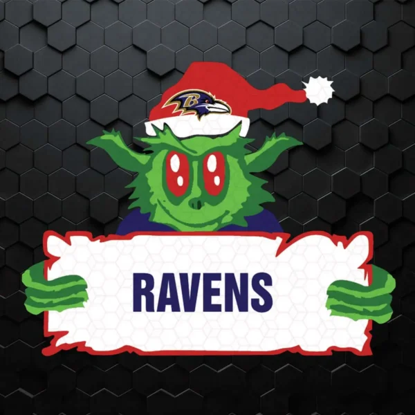 Grinch Baltimore Ravens SVG Cricut Digital Download