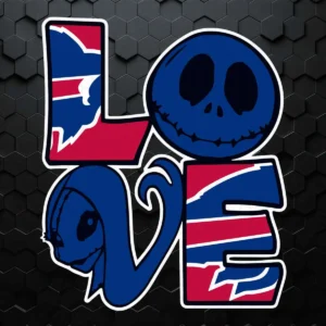Halloween Jack And Sally Love The Buffalo Bills Nfl SVG