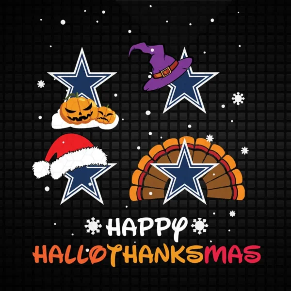 playful and festive with a blend of seasonal elements Cowboys classic SVG design showing joy and nostalgia for Cricut and Silhouette cutting machines