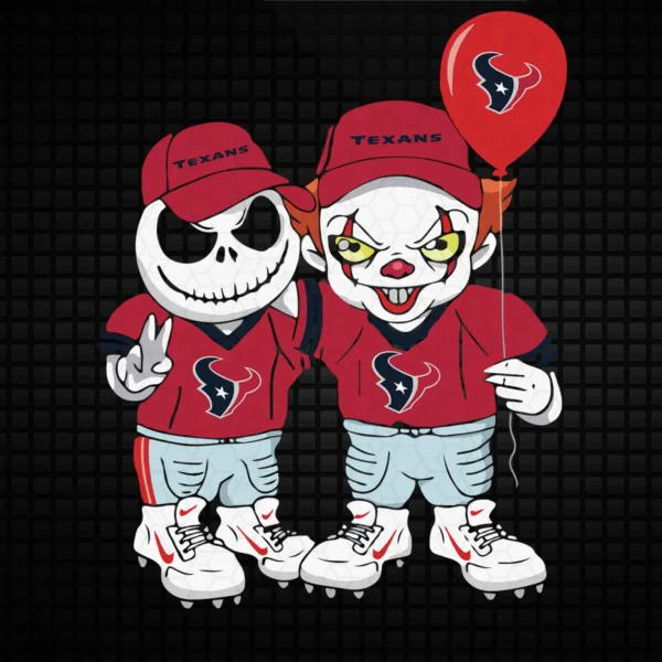 playful and bold with a cartoonish aesthetic Texans classic SVG design showing excitement and camaraderie for Cricut and Silhouette cutting machines