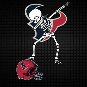 modern with a playful twist Texans skull SVG design showing excitement for Cricut and Silhouette cutting machines
