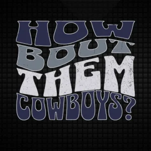 vintage with a bold, playful twist Cowboys classic SVG design showing excitement for Cricut and Silhouette cutting machines
