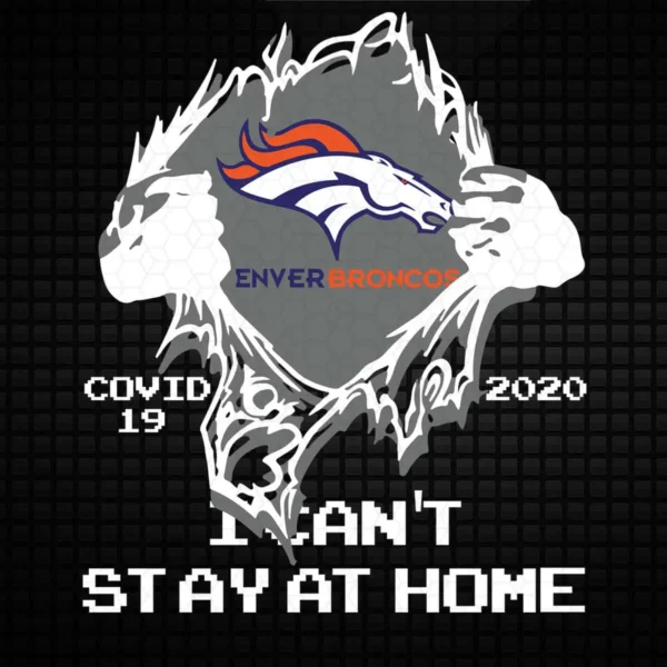 modern with a bold, graphic approach Broncos logo SVG design showing excitement and pride for Cricut and Silhouette cutting machines