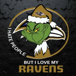 I Hate People But I Love My Baltimore Ravens SVG