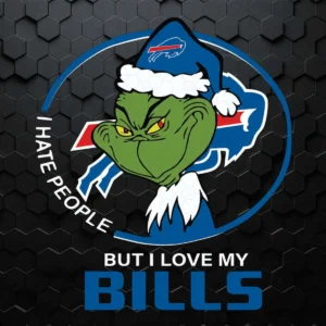I Hate People But I Love My Buffalo Bills SVG
