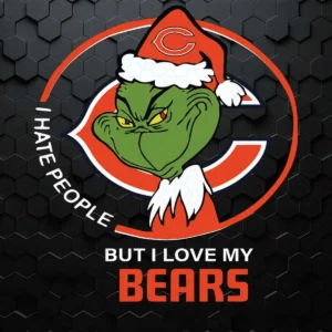 I Hate People But I Love My Chicago Bears SVG
