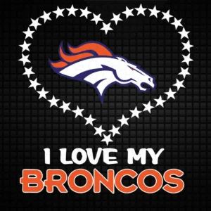 modern with a bold and playful aesthetic Broncos classic SVG design showing excitement and pride for Cricut and Silhouette cutting machines
