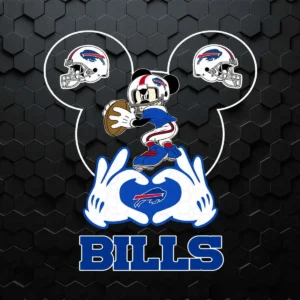 I Love The Bills Mickey Mouse Buffalo Bills PNG