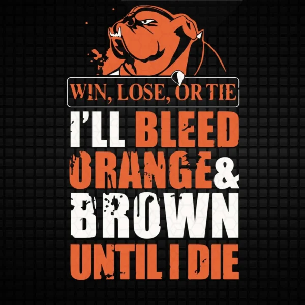 bold and vintage Browns classic SVG design showing loyalty for Cricut and Silhouette cutting machines
