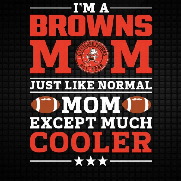bold and playful with a vintage touch Browns classic SVG design showing pride for Cricut and Silhouette cutting machines