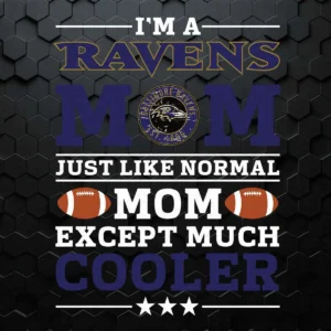 I'm A Ravens Mom Just Like Normal Mom Except Cooler SVG