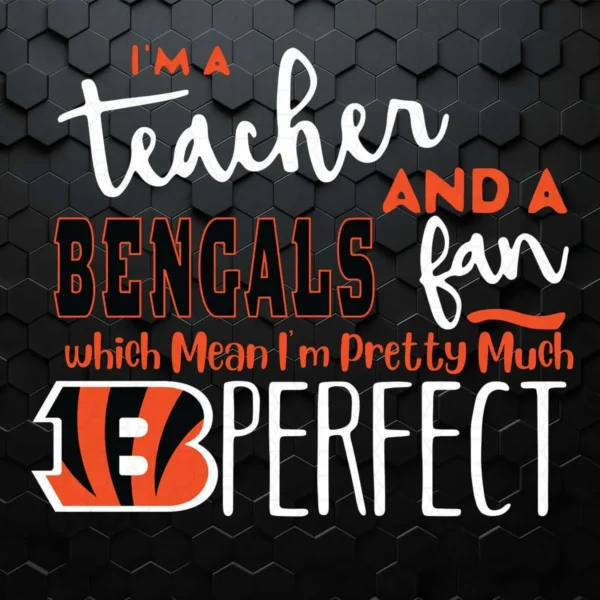 modern and bold with playful typography Bengals classic SVG design showing excitement and pride for Cricut and Silhouette cutting machines
