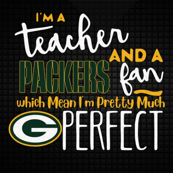 modern with a playful twist, incorporating bold typography and a mix of script and block lettering. Packers classic SVG design showing pride for Cricut and Silhouette cutting machines