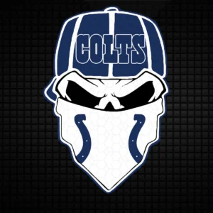 bold and modern with a hint of vintage Colts skull SVG design showing pride for Cricut and Silhouette cutting machines
