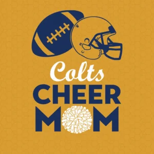 modern with a playful twist Colts classic SVG design showing excitement and pride for Cricut and Silhouette cutting machines