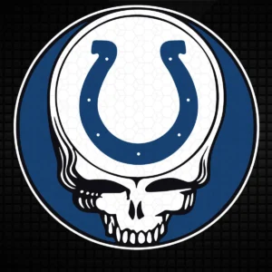 bold and modern with a vintage twist Colts skull SVG design showing pride and nostalgia for Cricut and Silhouette cutting machines