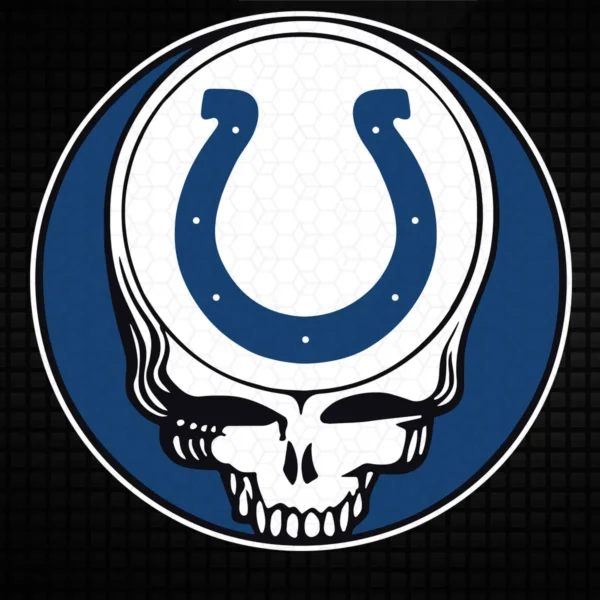 bold and modern with a vintage twist Colts skull SVG design showing pride and nostalgia for Cricut and Silhouette cutting machines