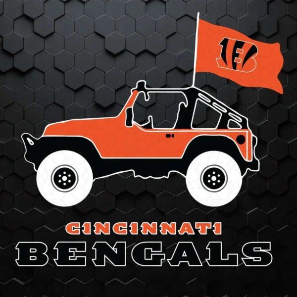modern and bold with a playful twist Bengals logo SVG design showing excitement and pride for Cricut and Silhouette cutting machines