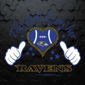 Just A Girl In Love With Her Baltimore Ravens SVG Nfl SVG