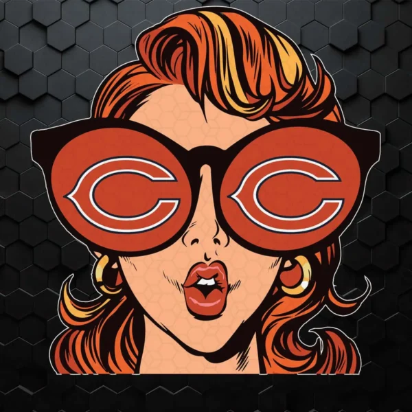 Just A Girl In Love With Her Chicago Bears SVG Cut File