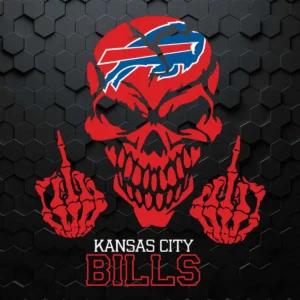 Kansas City Buffalo Bills Skull SVG Digital Download